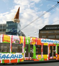 Aqualand – Werbestraßenbahn Köln 2009