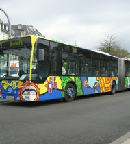 Bunter Linienbus, Heidelberg 2004