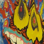 "Monster am Meer", Acryl auf Holz, 100 cm x 80 cm, 2000