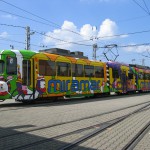 Werbestraßenbahn Freizeitbad Miramar